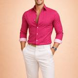 Enzo Ricci | Chemise rayée de luxe pour homme