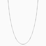 Collier boîte Bodega | Or blanc
