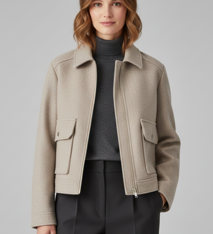 Elodie Sinclair | Bomber court pour femme