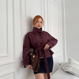 Isabella Laurent | Veste trench courte ceinturée pour femme