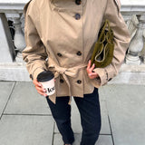 Isabella Laurent | Veste trench courte ceinturée pour femme