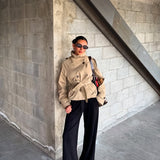 Isabella Laurent | Veste trench courte ceinturée pour femme
