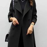 Margaux Delacroix | Manteau long croisé pour femme