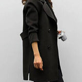 Margaux Delacroix | Manteau long croisé pour femme