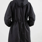 Lucienne Moreau | Longue veste de pluie à capuche pour femme