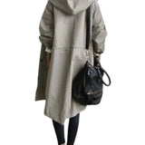 Lucienne Moreau | Longue veste de pluie à capuche pour femme