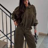 Charlotte Bellini | Veste bomber oversize en daim pour femme