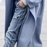 Amélie Laurent | Manteau long oversize en mélange de laine pour femme