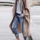 Amélie Laurent | Manteau long oversize en mélange de laine pour femme