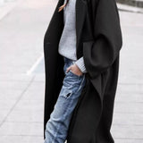 Amélie Laurent | Manteau long oversize en mélange de laine pour femme