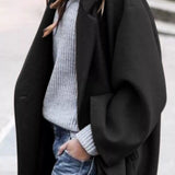 Amélie Laurent | Manteau long oversize en mélange de laine pour femme
