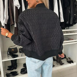 Sophie Laurent | Bomber matelassé à la texture luxueuse pour femme