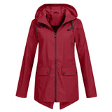 Amélie Laurent | Imperméable long à capuche pour femme, finition minimaliste