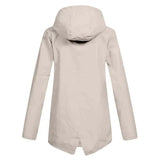 Amélie Laurent | Imperméable long à capuche pour femme, finition minimaliste