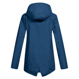 Amélie Laurent | Imperméable long à capuche pour femme, finition minimaliste