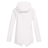 Amélie Laurent | Imperméable long à capuche pour femme, finition minimaliste