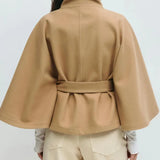 Valentina Moretti | Manteau cape ceinturé pour femme