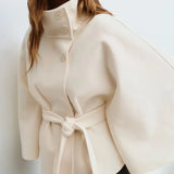 Valentina Moretti | Manteau cape ceinturé pour femme