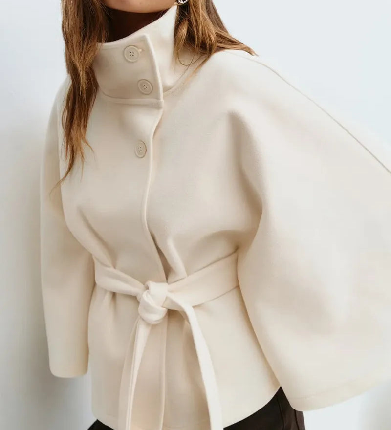 Valentina Moretti | Manteau cape ceinturé pour femme