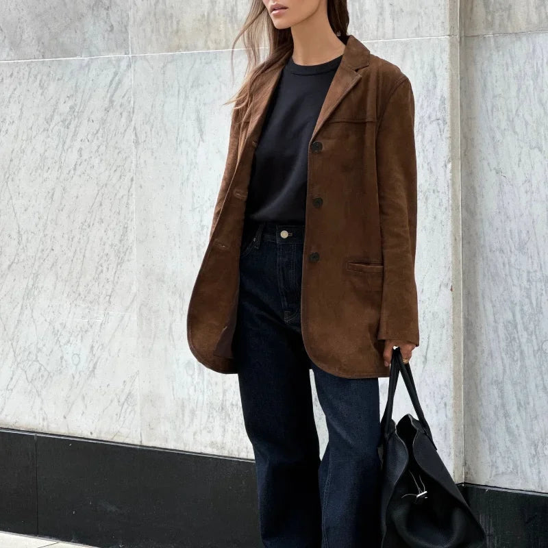 Matteo Laurent | Veste en suédine pour femme