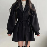 Sofia Bellini | Trench-coat oversize ceinturé à la finition tailleur souple pour femme
