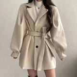 Sofia Bellini | Trench-coat oversize ceinturé à la finition tailleur souple pour femme