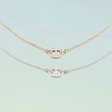 Collier Isla Marina | Or blanc