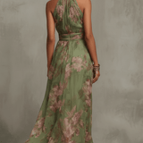 Avelisse – Maxi-robe dos nu à fleurs