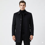 Oliver Beaumont | Manteau classique en laine pour homme