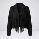 Bianca Rossi | Veste à franges en cuir pour femme