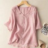 Blouse à manches courtes en coton Selena™