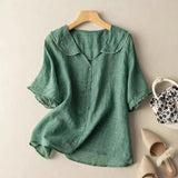 Blouse à manches courtes en coton Selena™