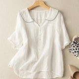 Blouse à manches courtes en coton Selena™