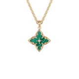 Collier pendentif Trèfle Émeraude | Or