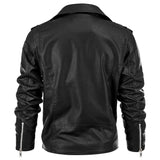Damien Laurent | Veste de motard classique en cuir pour homme