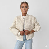Sophie Laurent | Bomber matelassé à la texture luxueuse pour femme