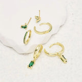 Parure de boucles d'oreilles Fiorenza Viridelle | Doré