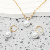 Parure de bijoux perles Golden Grace | Doré