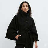Valentina Moretti | Manteau cape ceinturé pour femme