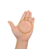 Bracelet à breloque lettre minimaliste | Or