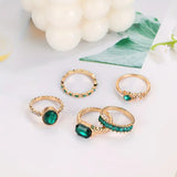 Parure de bague Zarina émeraude exquise | Or