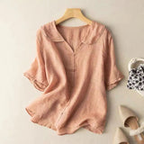 Blouse à manches courtes en coton Selena™