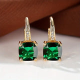 Boucles d'oreilles créoles Mystic Stone | Dorées
