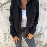 Léa Morel | Veste à capuche en velours côtelé pour femme