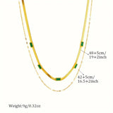 Collier double couche rétro Sorella Gem | Doré