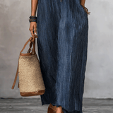 Robe longue ample Nomadic Indigo