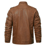 Julian Romano | Veste en cuir doublée sherpa pour homme