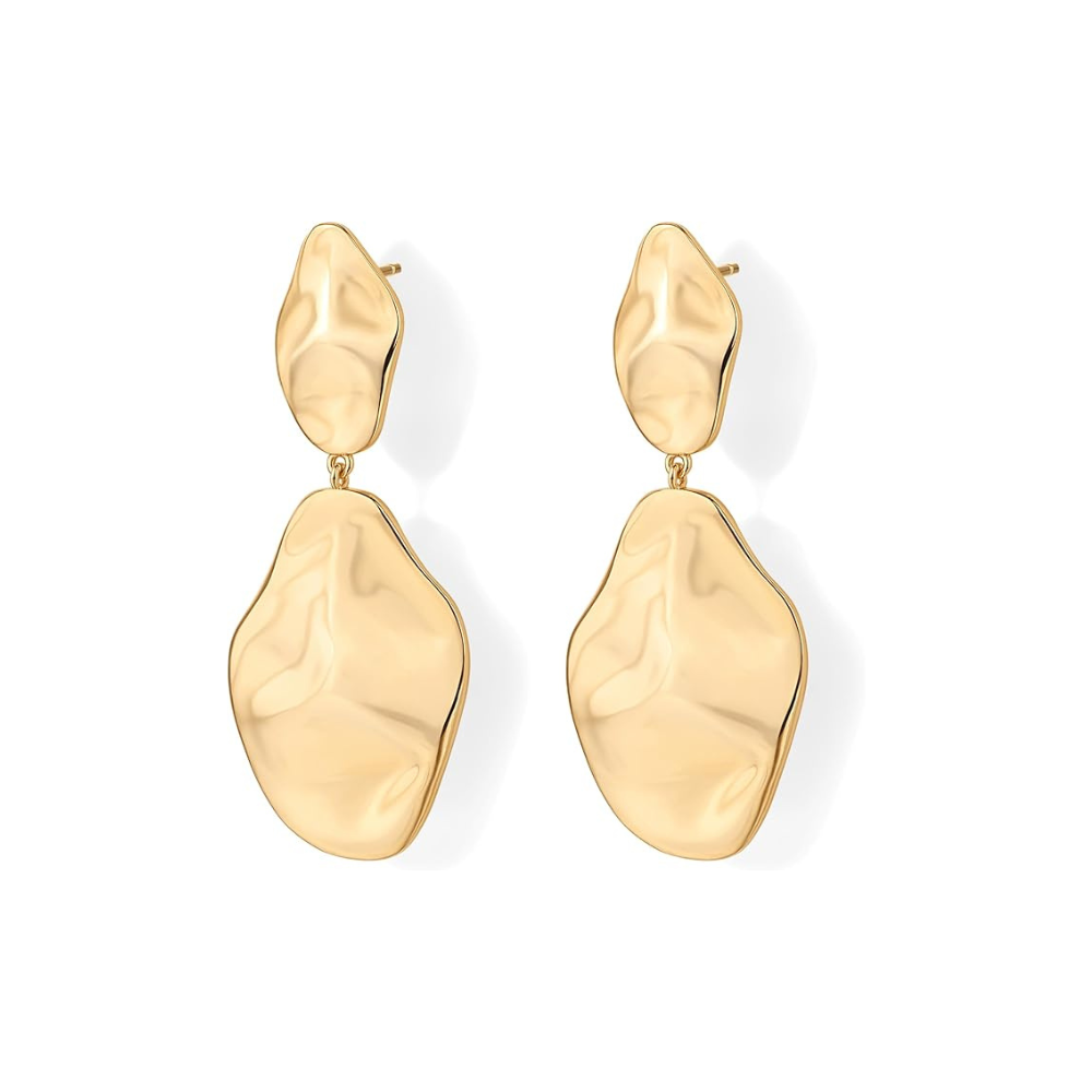 Boucles d'oreilles Ondes Scintillantes | Or