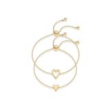 Bracelets Cœur Radiant | Or