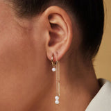 Boucles d'oreilles Delia Crest | Doré